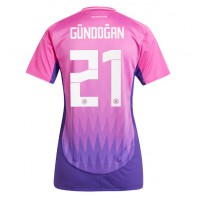 Camiseta Alemania Ilkay Gundogan #21 Visitante Equipación para mujer Eurocopa 2024 manga corta